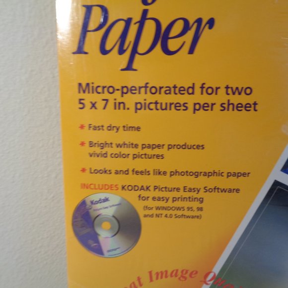 KODAK Inkjet Photo Paper New and Sealed 15 Sheets 30 Prints 8.5 x 11 Inches - Picture 3 of 8